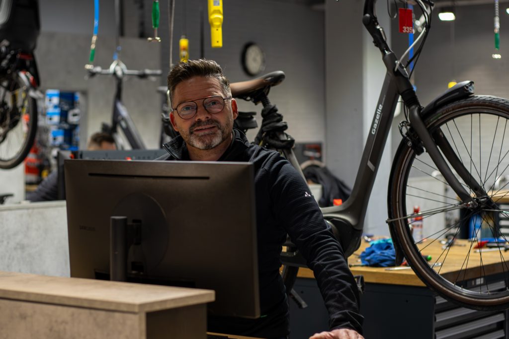 Servicebalie werkplaats voor het maken van afspraken